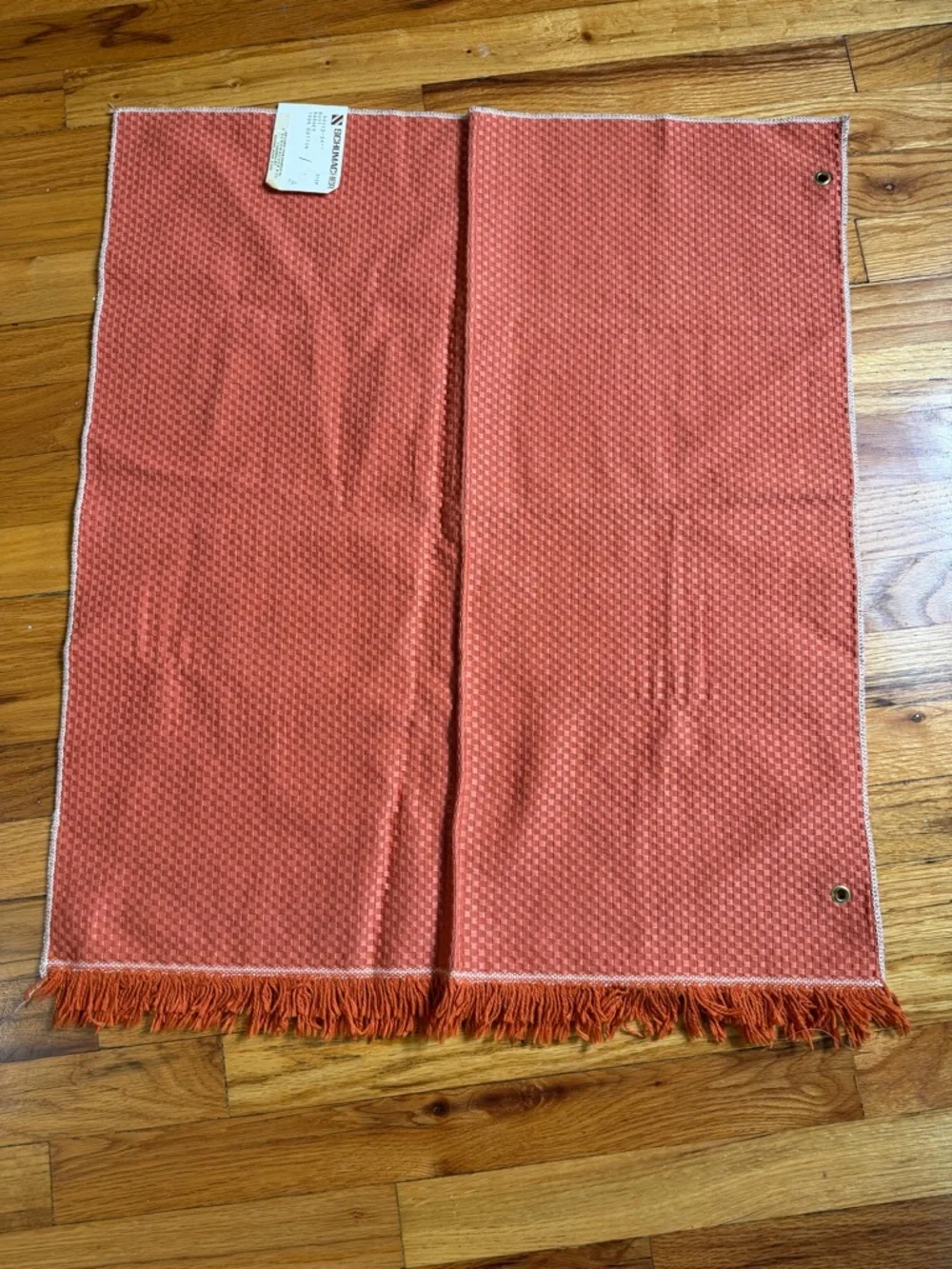 Schumacher Rust Barnet Cotton Fabric Panel / Sample